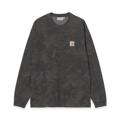 Carhartt WIP L/S Camo Combi T-Shirt "Camo Combi Green/Graphite(Garment Dyed)"