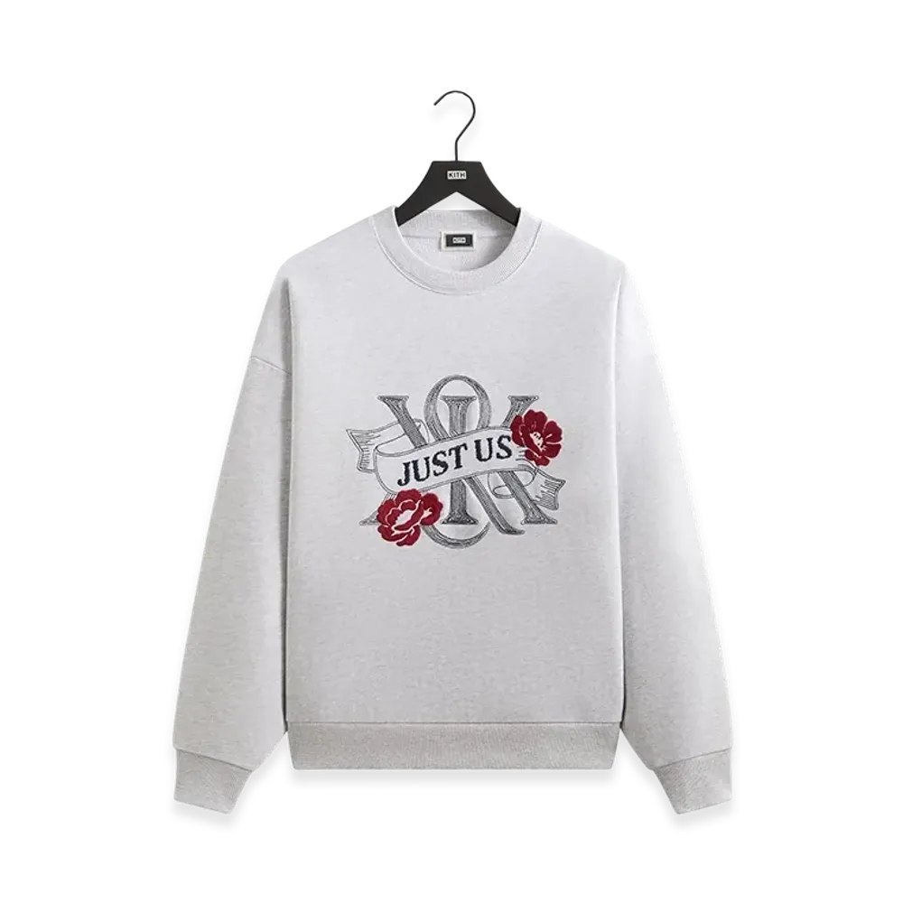Kith Just Us Crewneck "Light Heather Grey"