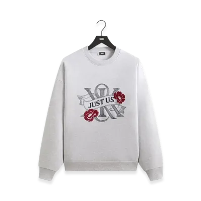 Kith Just Us Crewneck "Light Heather Grey"