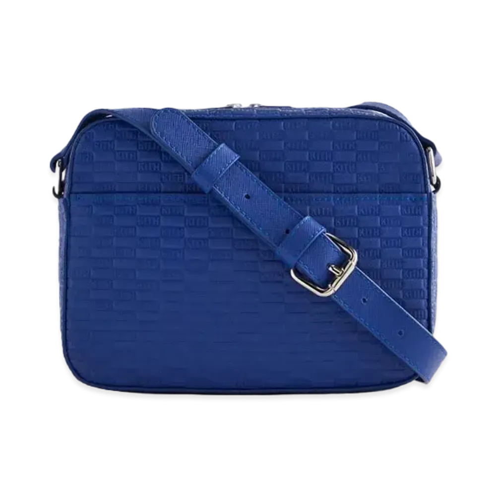 Kith Saffiano Leather Camera Crossbody "Royal"
