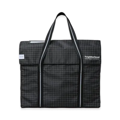 NEIGHBORHOOD Reflective Flap Tote Bag "Black"