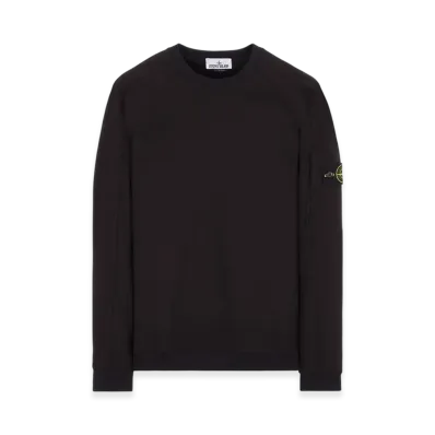 Stone Island 60653 Nylon Technical Fleece Crewneck Sweatshirt - 23SS "Black"
