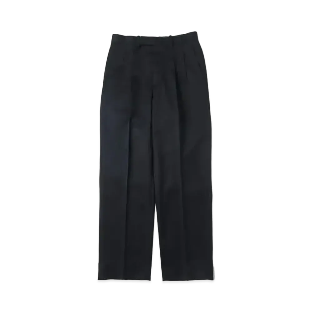 A.PRESSE Wool Gabardine Trousers "Charcoar"