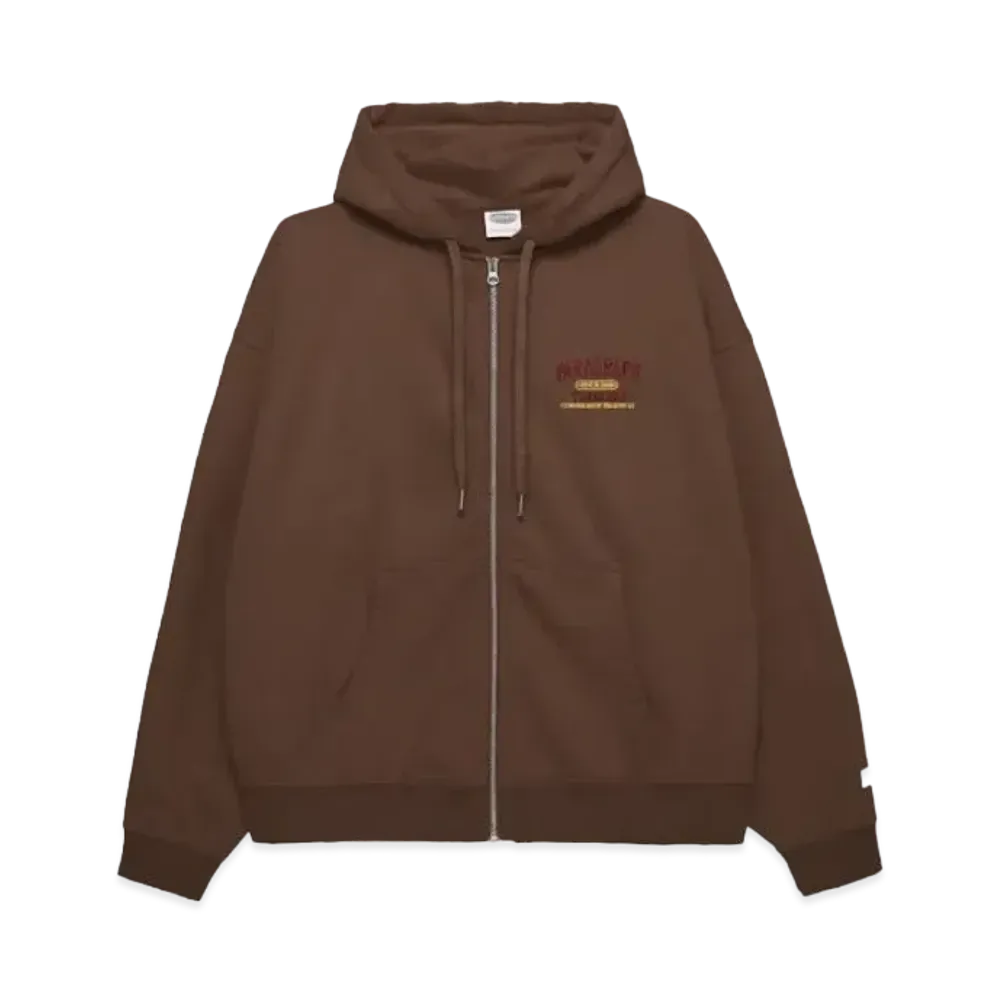 Paragraph Paragraph Timeless Zip Hoodie "Brown"