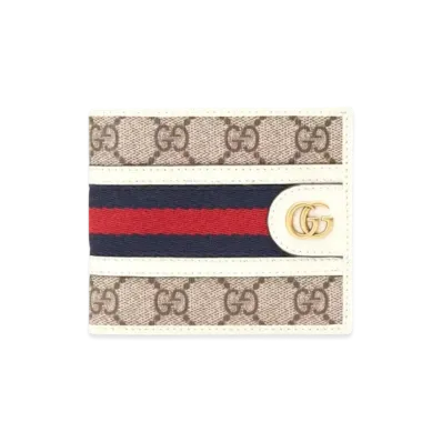 GUCCI Ophidia GG Coin Wallet "Beige/Ebony"