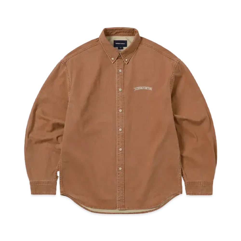 thisisneverthat Washed Denim Shirt "Orange"