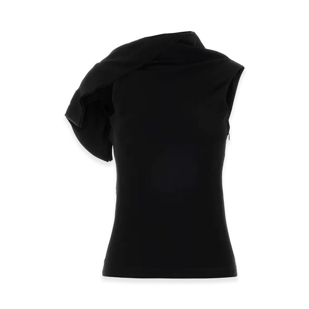 LOEWE Women's Stretch Cady Top "Black"