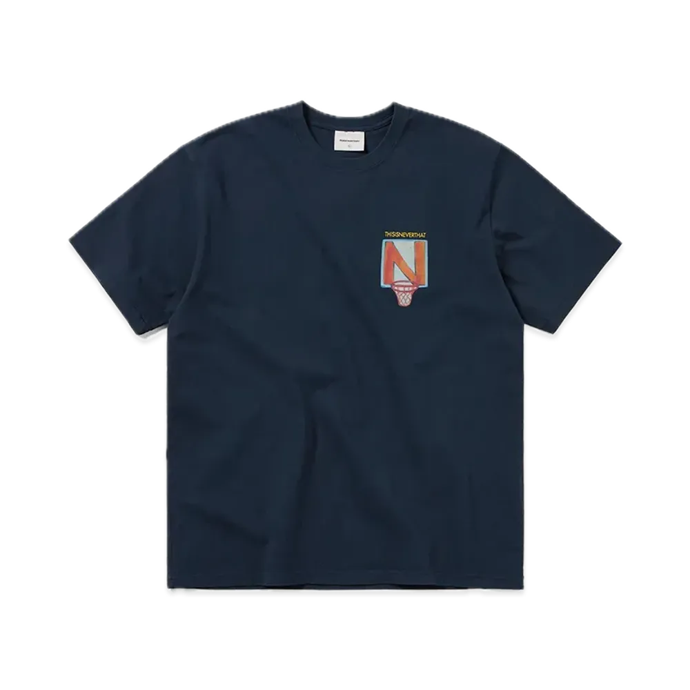 thisisneverthat N Basketball Hoop Tee "Navy"