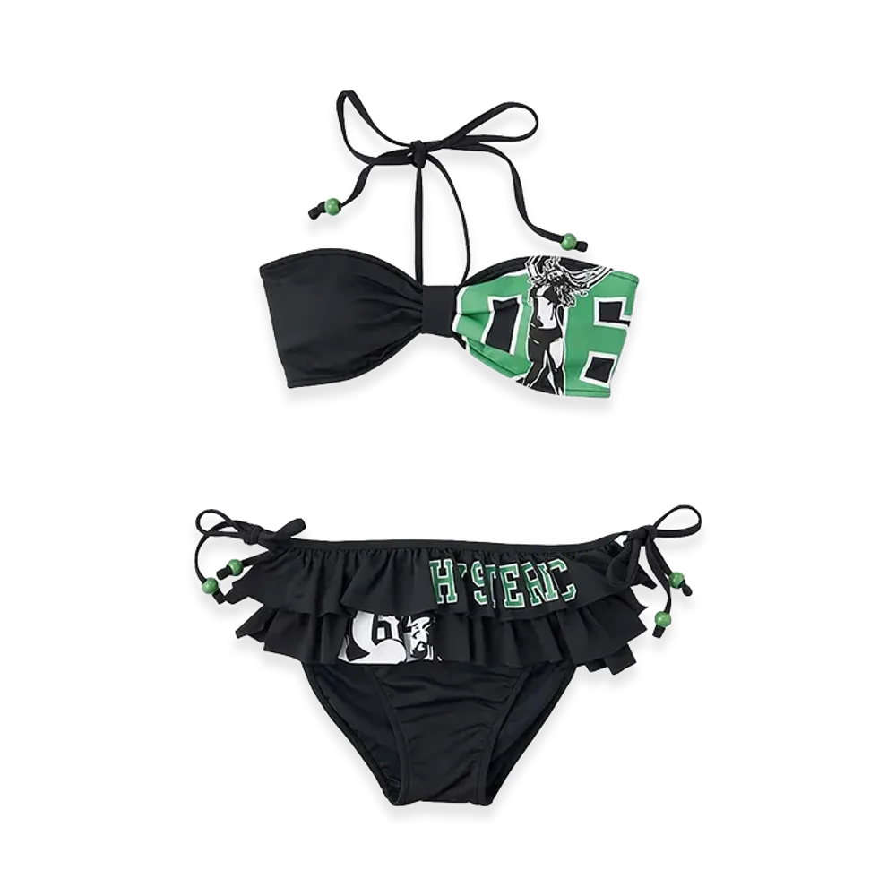 HYSTERIC GLAMOUR Women's Hysteric 6 Remix Bikini "Black"