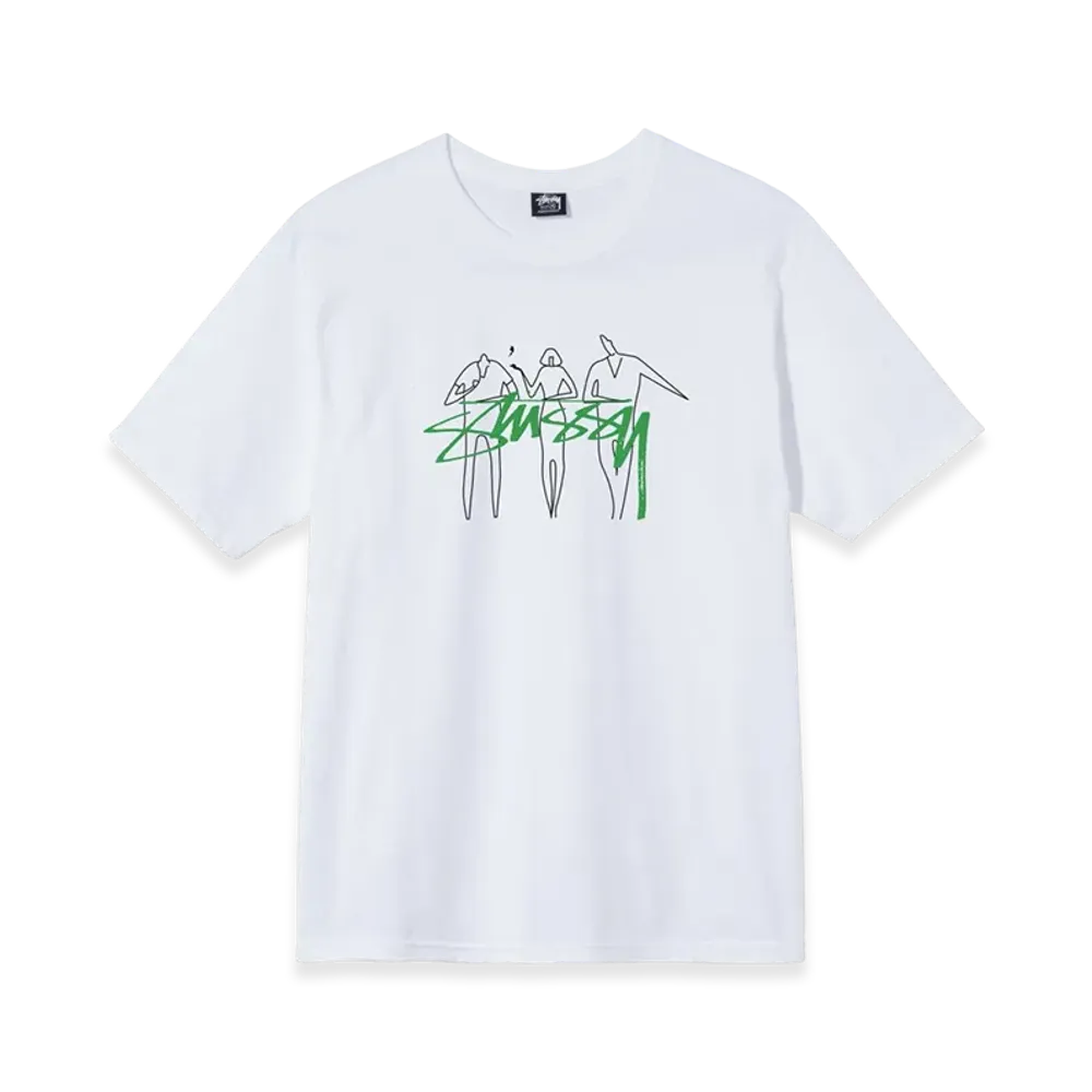 Stussy 3 People Tee "White"