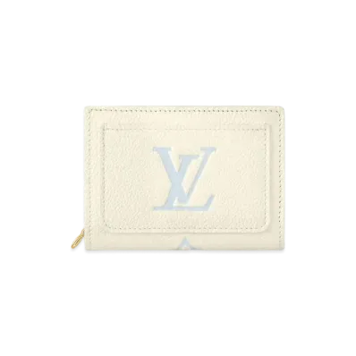Louis Vuitton Clea Wallet Monogram Empreinte Leather Japan Exclusive "Latte White/Candy Blue"
