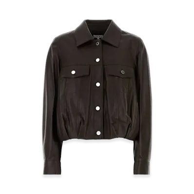 LOEWE Women's Leather Jacket "Chocolate"