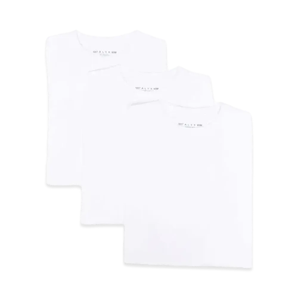 1017 ALYX 9SM Round-Neck T-Shirt Pack Of 3 "White"