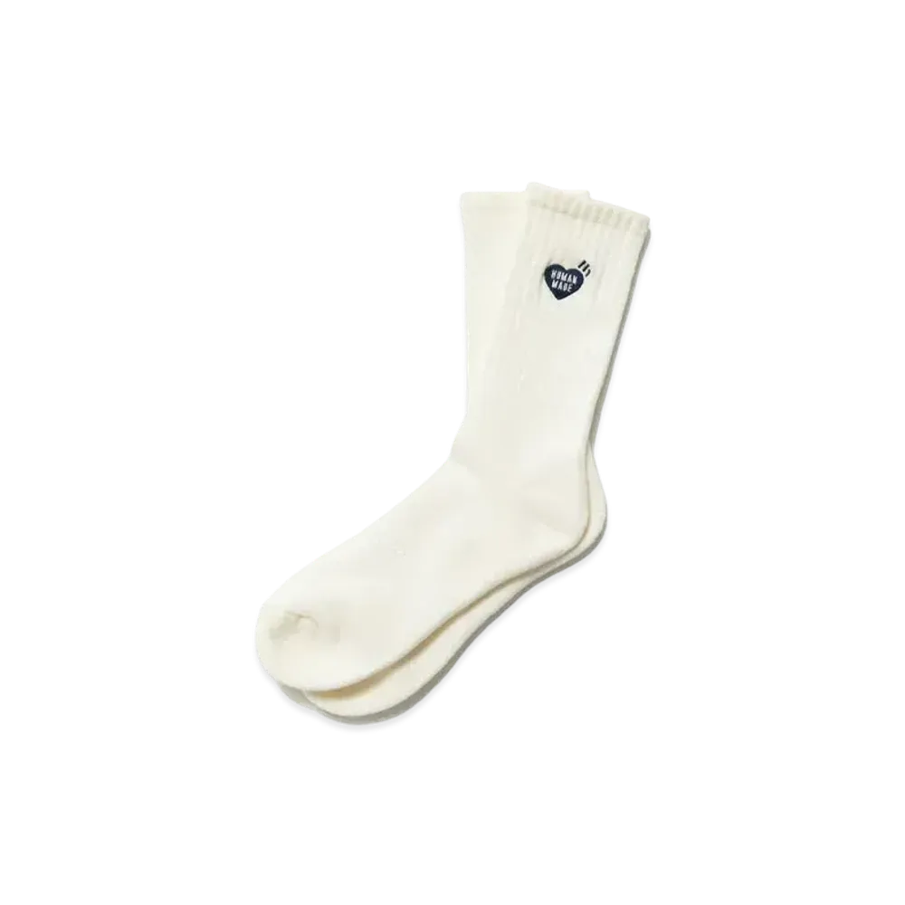HUMAN MADE PILE SOCKS "White"