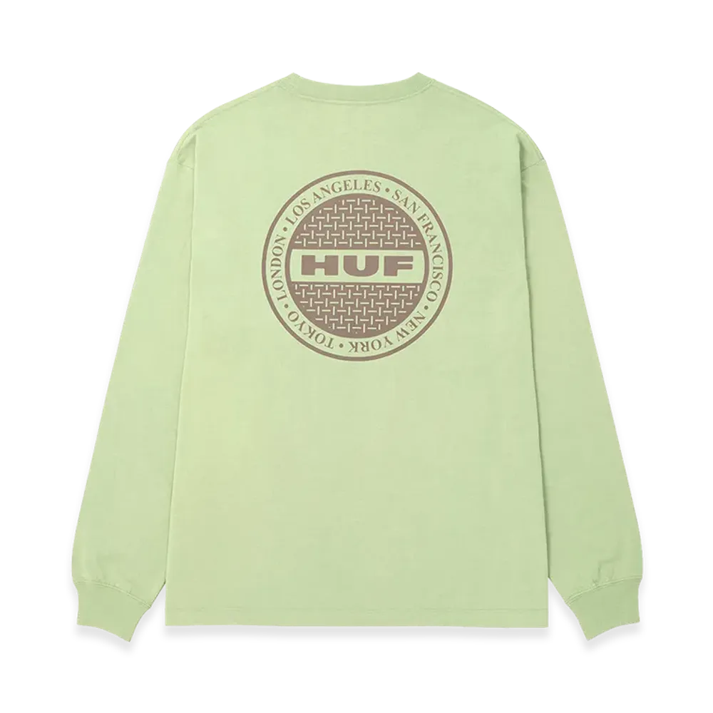 HUF Manhole LS Tee "Cucumber"