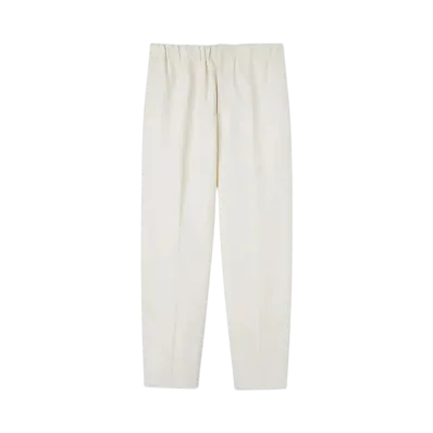 Jil Sander Men's Lightweight Cotton Tapered Trousers "Cornsilk"