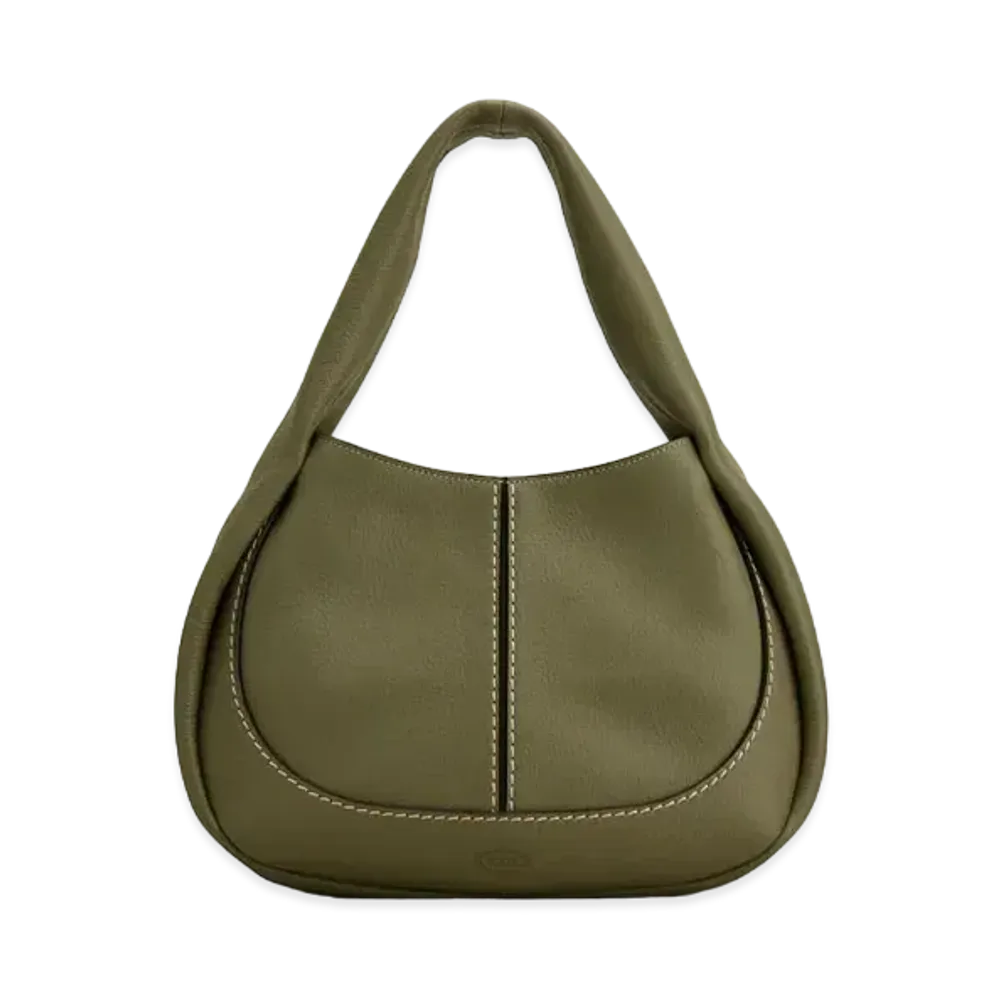 TOD'S Shirt Hobo Bag Small "Green"