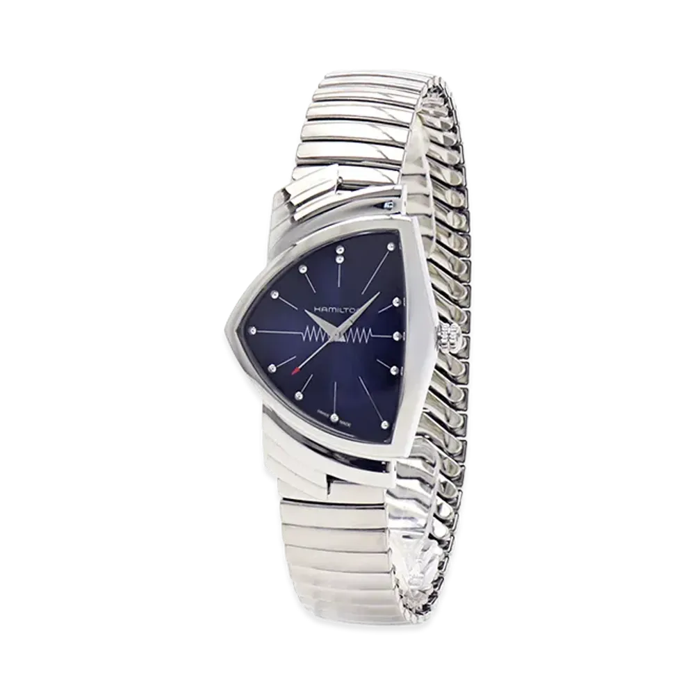 Hamilton Ventura Quartz 50x32mm "Silver/Blue"