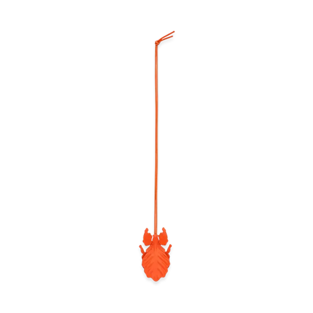 LOEWE Leaf Insect Key Fob Charm "Vivid Orange"
