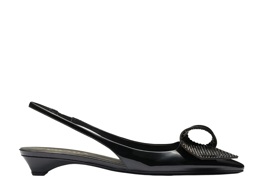 PRADA Women's Décolleté Slingback "Black"