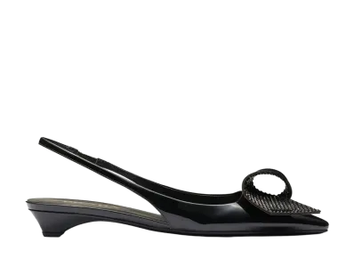 PRADA Women's Décolleté Slingback "Black"