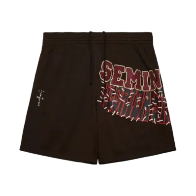 Travis Scott x M&N x Florida State University Shorts "Brown"