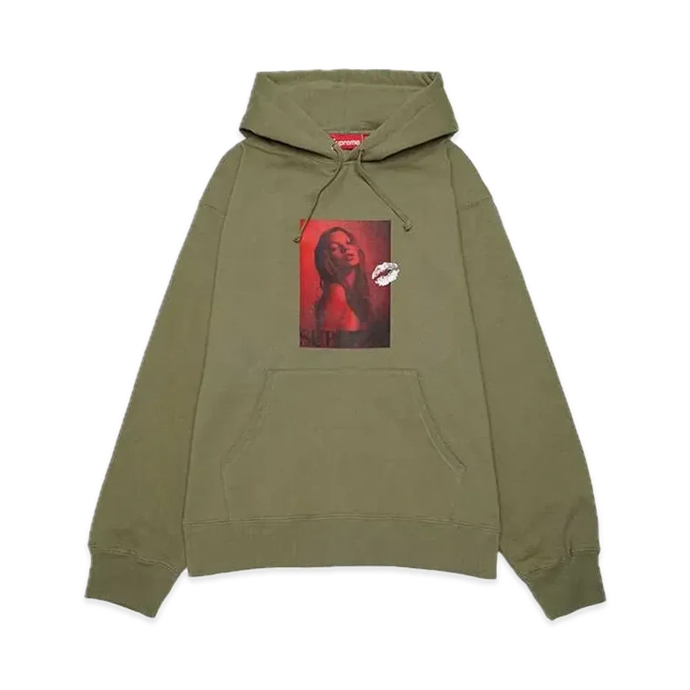Supreme Kate Moss Hooded Sweatshirt "Olive"