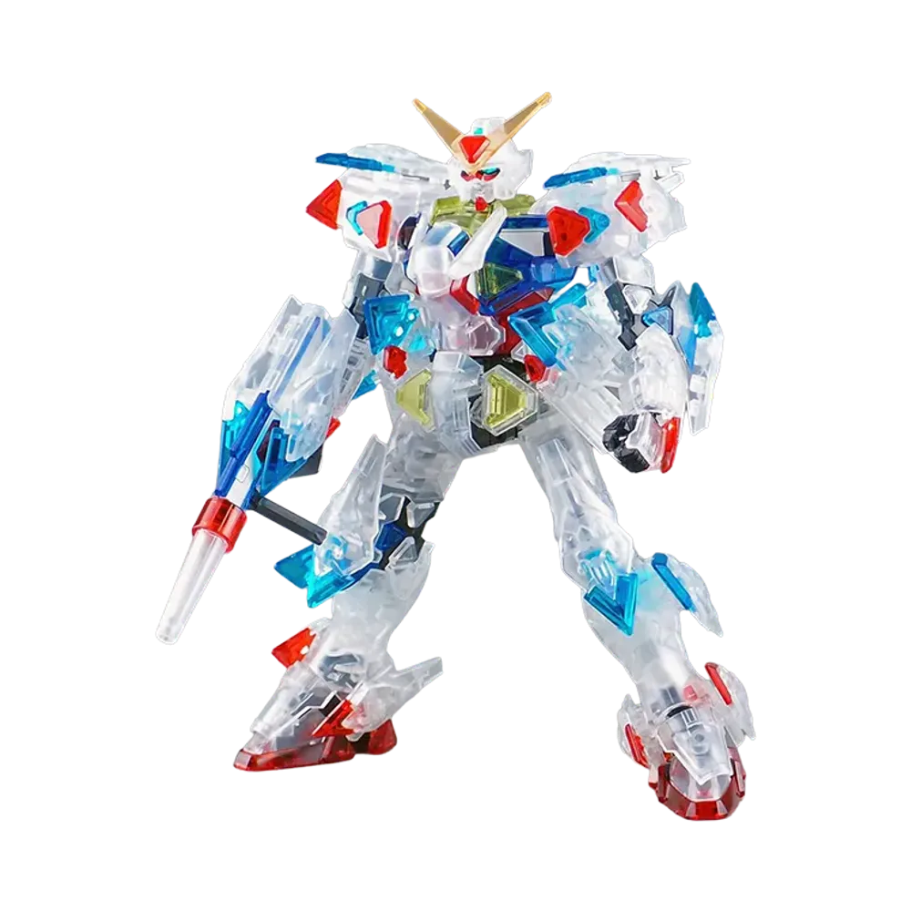 BANDAI "HIGH GRADE" HG 1/144 Beginning 30 Gundam GPB-J Clear IFS Ver. + Action Base 3 Red