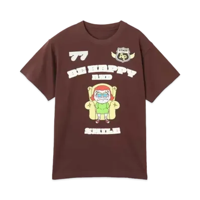 atmos pink x Lili Grumpy T-Shirt "Brown"