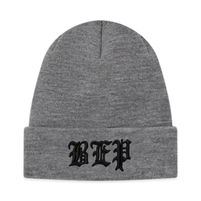 BlackEyePatch 3 Letter OE Beanie "Gray"