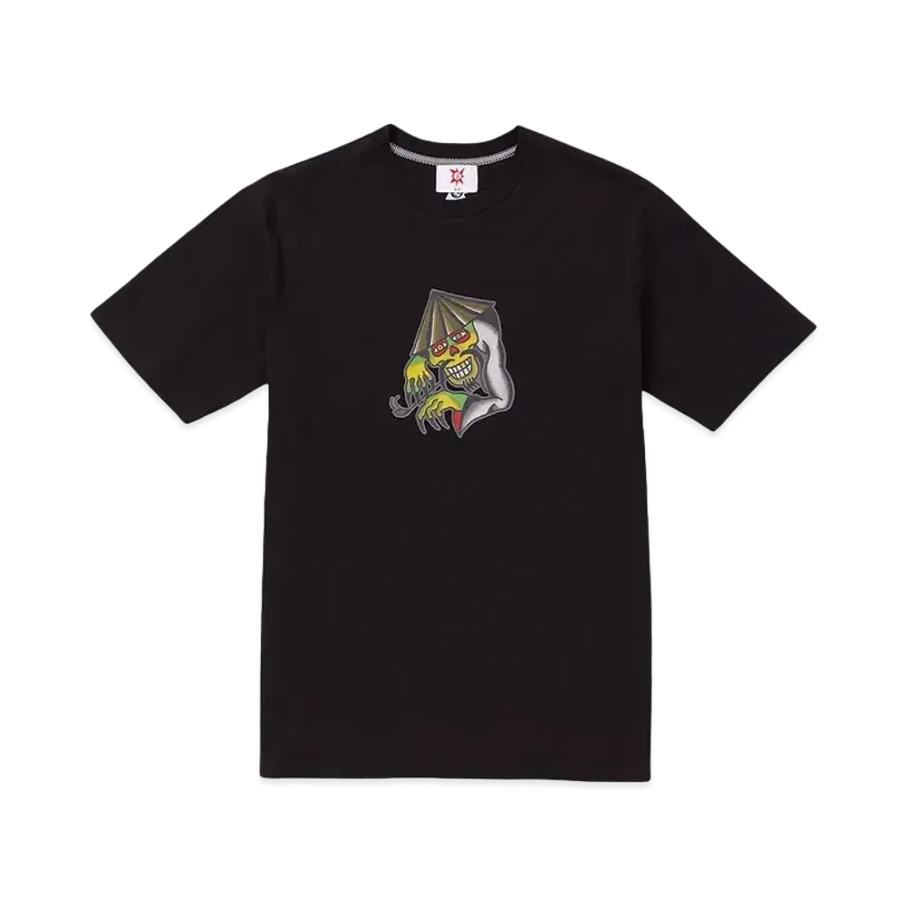 VOLCOM TOKYO TRUE FEATURED ARTIST YUSUKE HAMAMOTO PIPER SHORT SLEEVE TEE "BLACK"