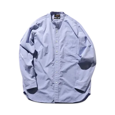 BEAMS Band Collar 120/3 Broad Classic Fit "Sax"