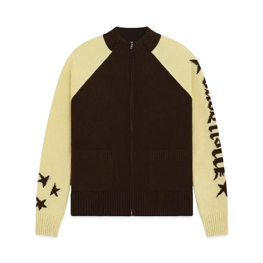 WE11DONE Color Blocked Logo Jacket "Brown"
