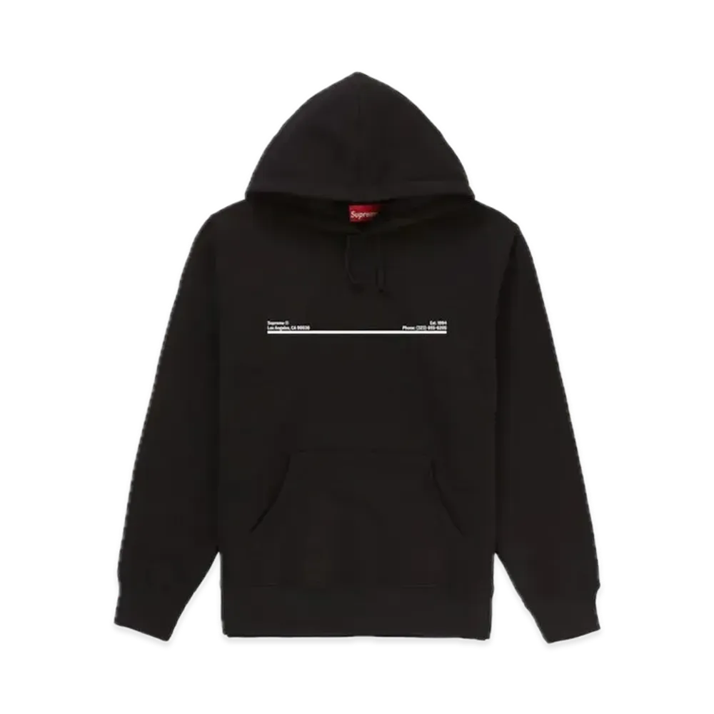 Supreme Shop Hooded Sweatshirt Los Angeles "Black"