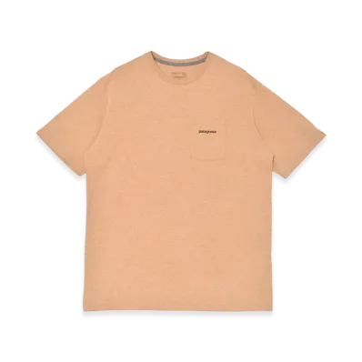 Patagonia Boardshort Logo Pocket Responsibili T-Shirt "Talon Gold"