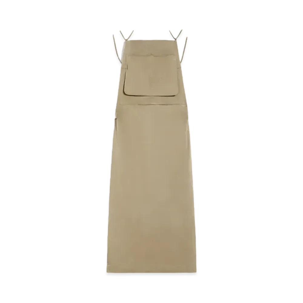 Max Mara Olivi Cotton Stretch Workwear Dress "Khaki"