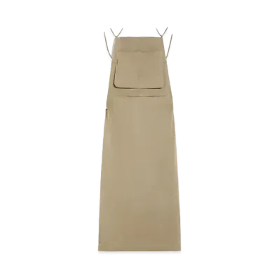 Max Mara Olivi Cotton Stretch Workwear Dress "Khaki"