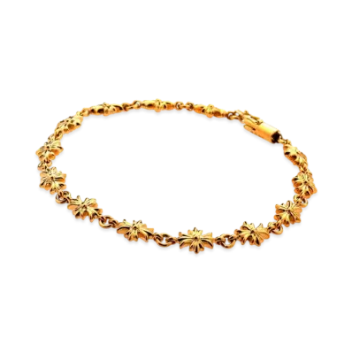 Chrome Hearts 22K Tiny E CH Plus Bracelet "Gold"