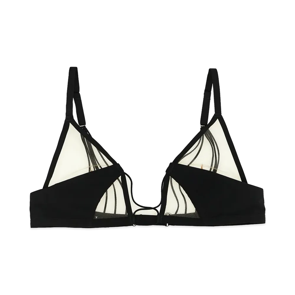 Rick Owens Women's X Livy 'Raw District' Bra "Black"