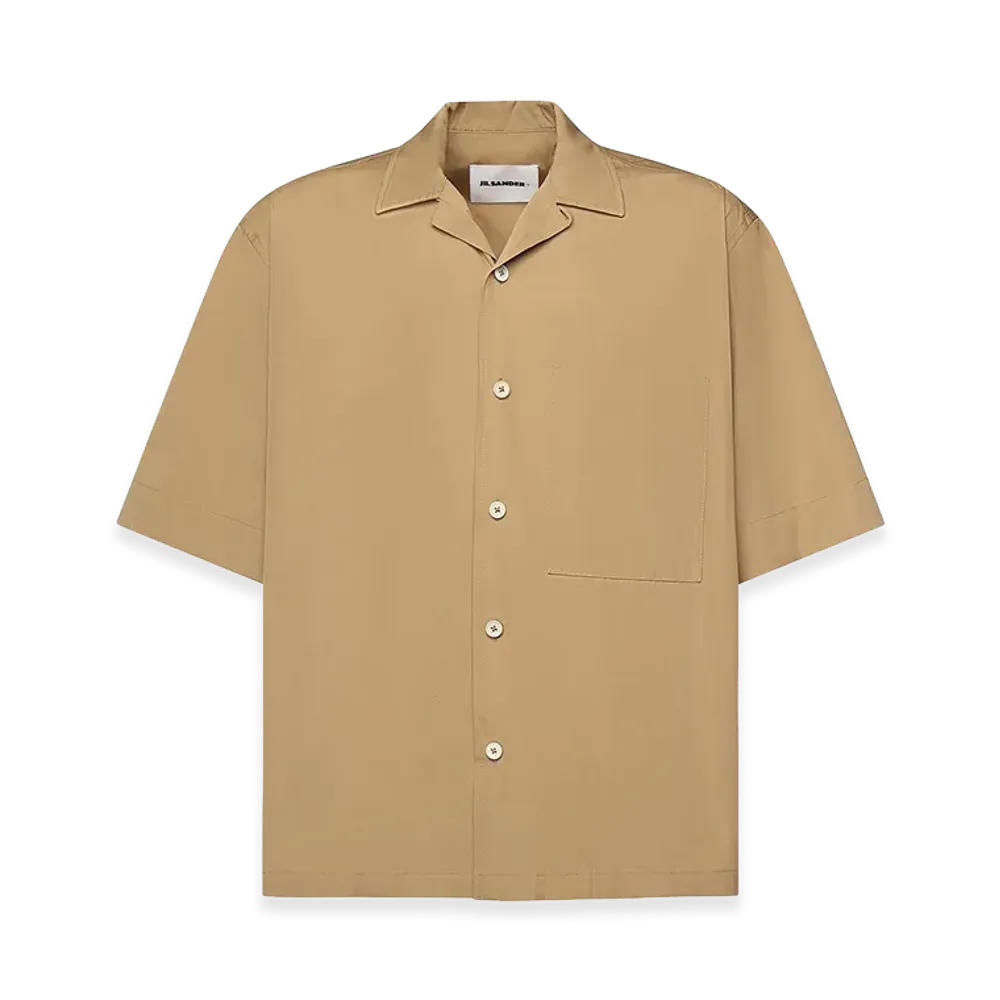 Jil Sander Cotton Poplin Shirt "Beige"