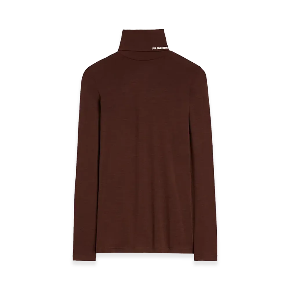 Jil Sander Women's Long Sleeve Tee "Bordeaux"