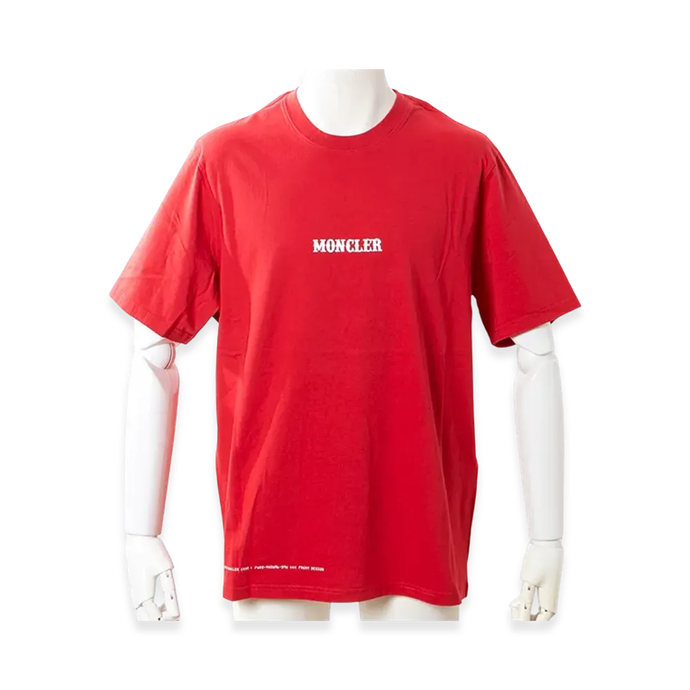 MONCLER Genius x Fragment Men's Back Print Circus Crew Neck T-Shirt "Red"