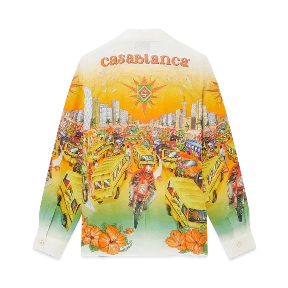 Casablanca Traffic Linen Shirt "Multi"