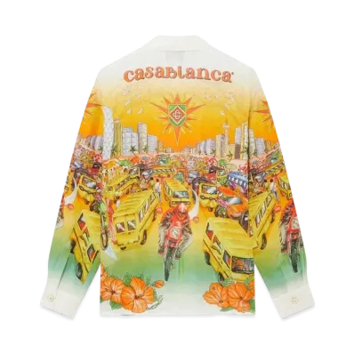 Casablanca Traffic Linen Shirt "Multi"