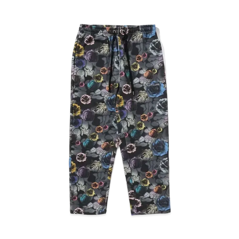 A BATHING APE Floral Camo Sweat Pants "Black"