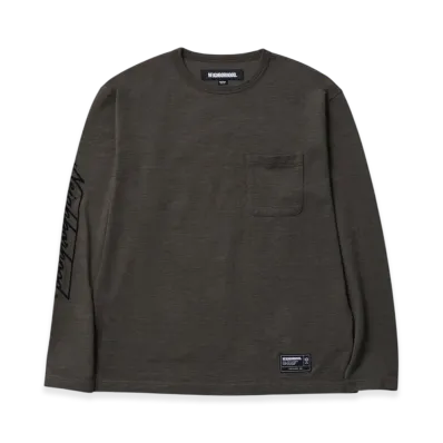 NEIGHBORHOOD Heather Fabric Crewneck LS "Olive Drab"