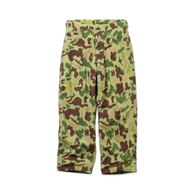BEAMS Painter Pants Lined Animal Camo "Olive"