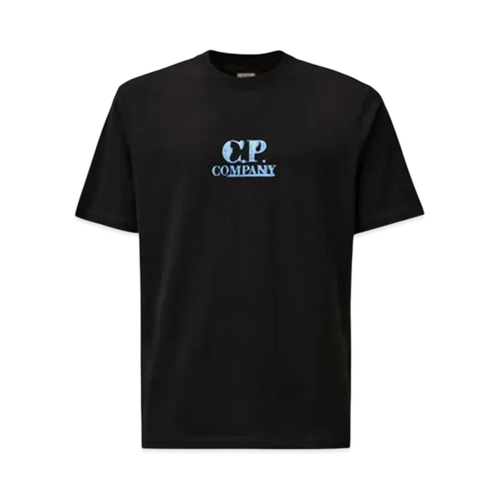 C.P. Company 30/1 Jersey Graphic Logo T-Shirt "Total Eclipse Blue"