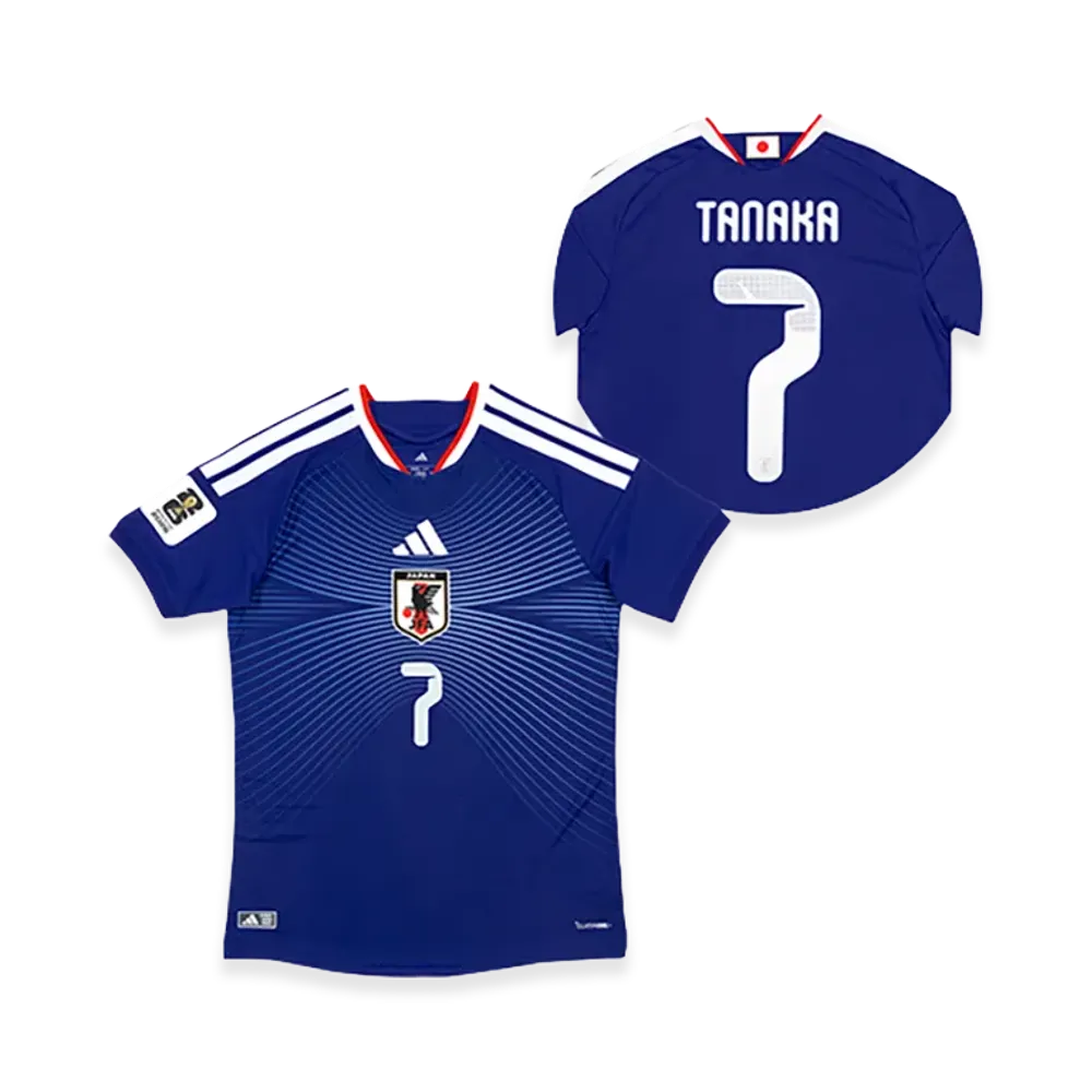 adidas Soccer Japan 2026 Home Authentic Jersey "FIFA World Cup 26 Official Sleeve Badge" #7 Ao Tanaka "Japan Blue"