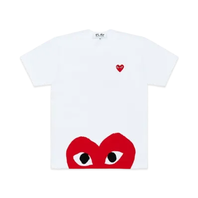 PLAY COMME des GARCONS AX-T034-051 "White"